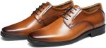 Mens Oxford Leather Business Casual Shoes - Image 2