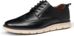 Mens Dress Shoes Genuine Leather  Mens Casual Dress Shoes Comfortable Business Casual Formal Oxford Sneakers for Men