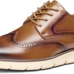 Mens Dress Shoes Genuine Leather  Mens Casual Dress Shoes Comfortable Business Casual Formal Oxford Sneakers for Men