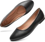 Women's Flats Shoes Ballet Flats Dress Shoes Comfortable PU Leather Slip on Shoes for Women
