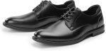 Men's Oxfords Classic Dress Lace Up Shoes, Leather Lined, Heel Pad Design for Formal Occasions - Image 2