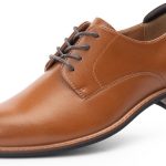 Men's Oxfords Classic Dress Lace Up Shoes, Leather Lined, Heel Pad Design for Formal Occasions