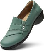 Women's Comfortable & Lightweight Leather Loafers Slip-Ons Stylish Business Casual Dress Shoes Work Office Everyday Walking Shoes for Women - Image 2