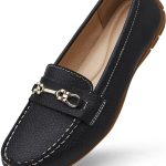Women's Comfortable & Lightweight Leather Loafers Slip-Ons Driving Mocs Walking Shoes Cute Business Casual Dress Shoes Work Flats for Women
