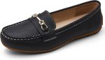 Women's Comfortable & Lightweight Leather Loafers Slip-Ons Driving Mocs Walking Shoes Cute Business Casual Dress Shoes Work Flats for Women - Image 2