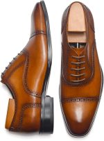men Dress Shoes Oxford Formal Modern Leather Shoes for Men - Image 2